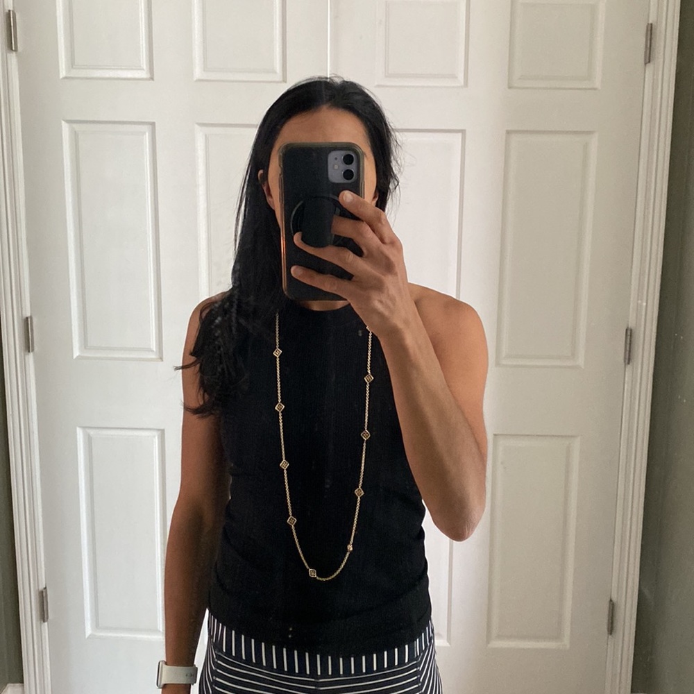 Kendra Scott Gold Nemera logo necklace